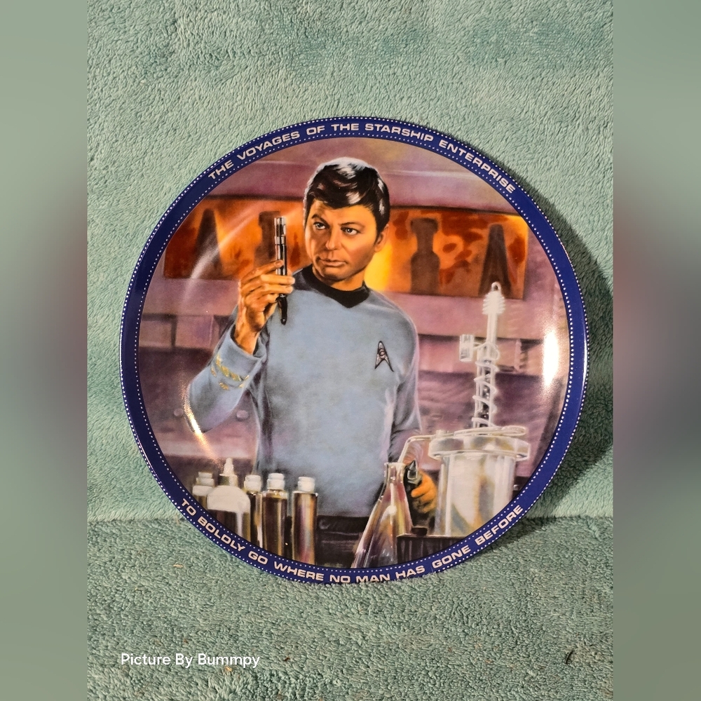 Vintage Lenord McCoy Star Trek Plate Bones Star Date 0484.01 No. 4246C